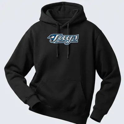 Modern logo t-shirt featuring a Blue Jay bird with the word 'Jays' beneath — printed on a unisex hoodie