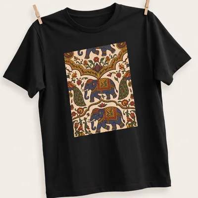 Doodle illustration of an elephant with colorful text for Incredible India Culture Festival