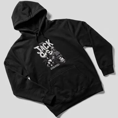 Vintage Jack Skellington tee featuring a quote about belief and imagination — printed on a unisex hoodie