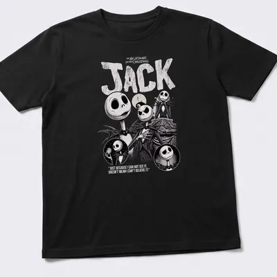 Vintage Jack Skellington tee featuring a quote about belief and imagination