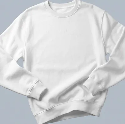 Minimalist line art of Jacksonville skyline in black and white — printed on a unisex sweatshirt