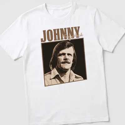 Vintage music t-shirt featuring Johnny Paycheck's name and portrait