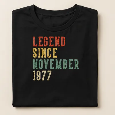 Retro distressed birthday tee celebrating a 49th birthday with bold text. — printed on a women's shirt