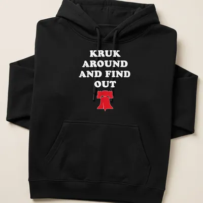 Bold graphic tee featuring the Liberty Bell with text above — printed on a unisex hoodie