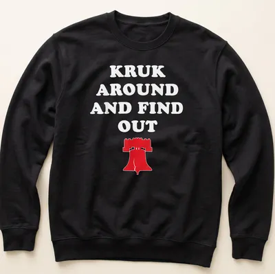 Bold graphic tee featuring the Liberty Bell with text above — printed on a unisex sweatshirt