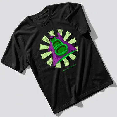 Retro distressed shirt featuring a purple tentacle with Day of the Tentacle text