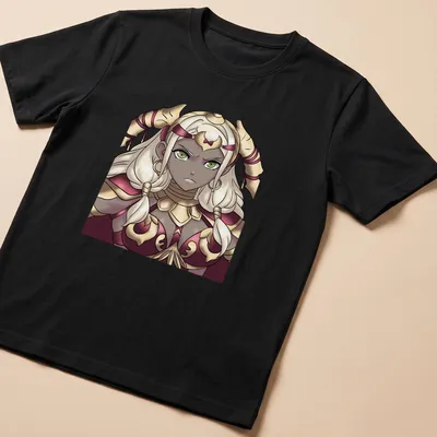 Anime-style Angry Queen Theodora t-shirt with vibrant colors and expression