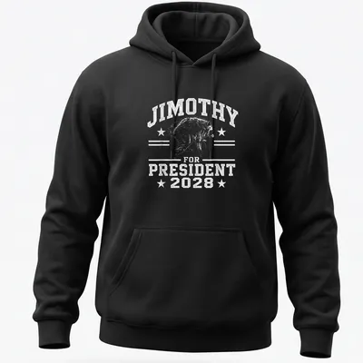 Vintage distressed t-shirt with a humorous raccoon character and political text — printed on a unisex hoodie