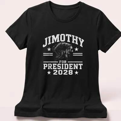 Vintage distressed t-shirt with a humorous raccoon character and political text — printed on a women's shirt