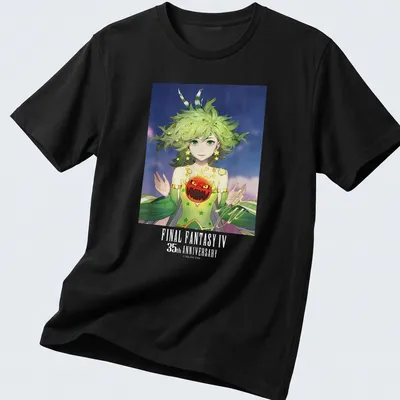 Anime illustration of Rydia from Final Fantasy IV with colorful details