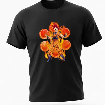 Anime style Saiyan warrior in vibrant colors depicting transformation and strength